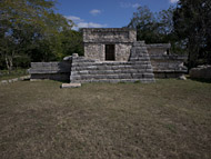 Mayan Temple Substructure XXXVIII at Dzibilchaltun - dzibilchaltun mayan ruins,dzibilchaltun mayan temple,mayan temple pictures,mayan ruins photos